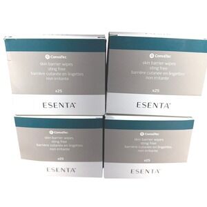 ConvaTec ESENTA Sting Free Skin‎ Barrier Wipes 423392 4 Boxes x25
